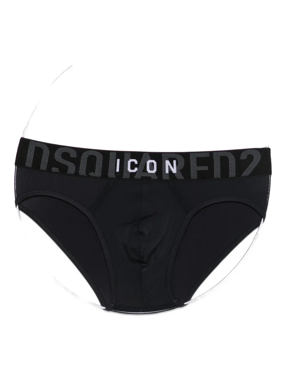 Dsquared2 Icon-band Briefs In Black