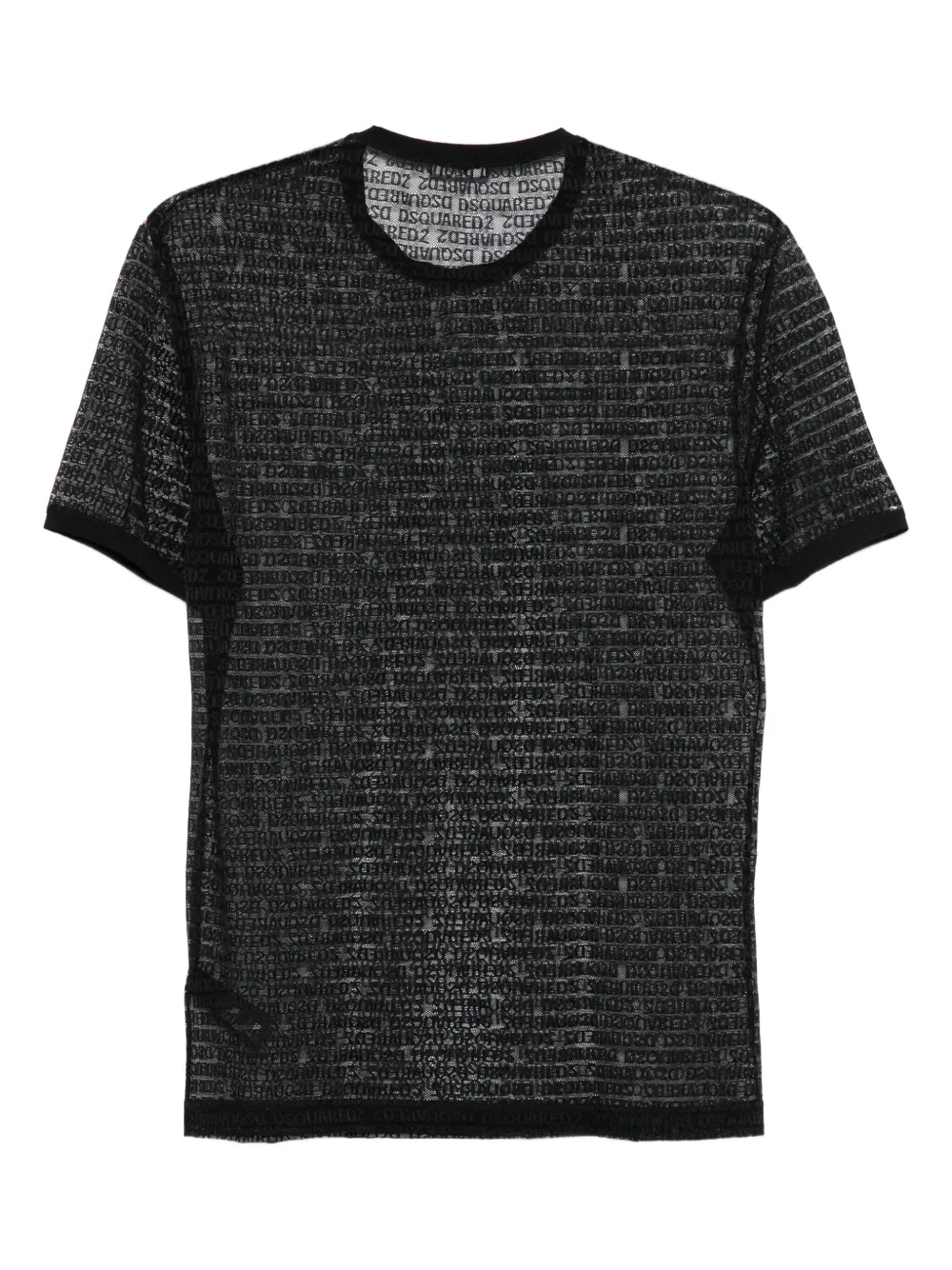 DSQUARED2 logo-print mesh T-shirt | Image 2