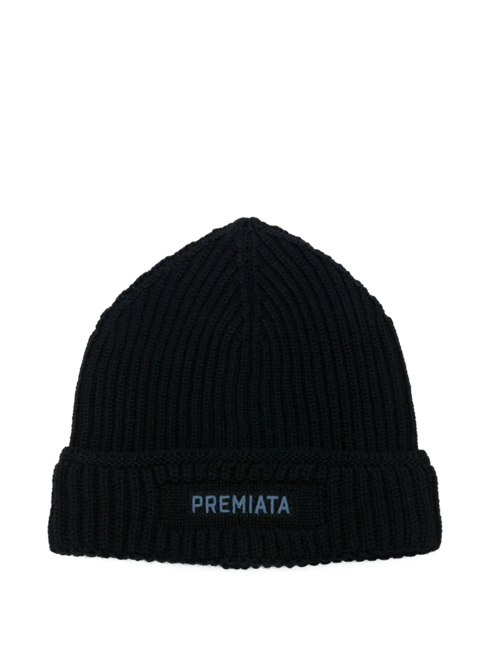 Premiata ribbed virgin-wool beanie | Blue | Image 1