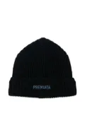 Premiata ribbed virgin-wool beanie - Blue