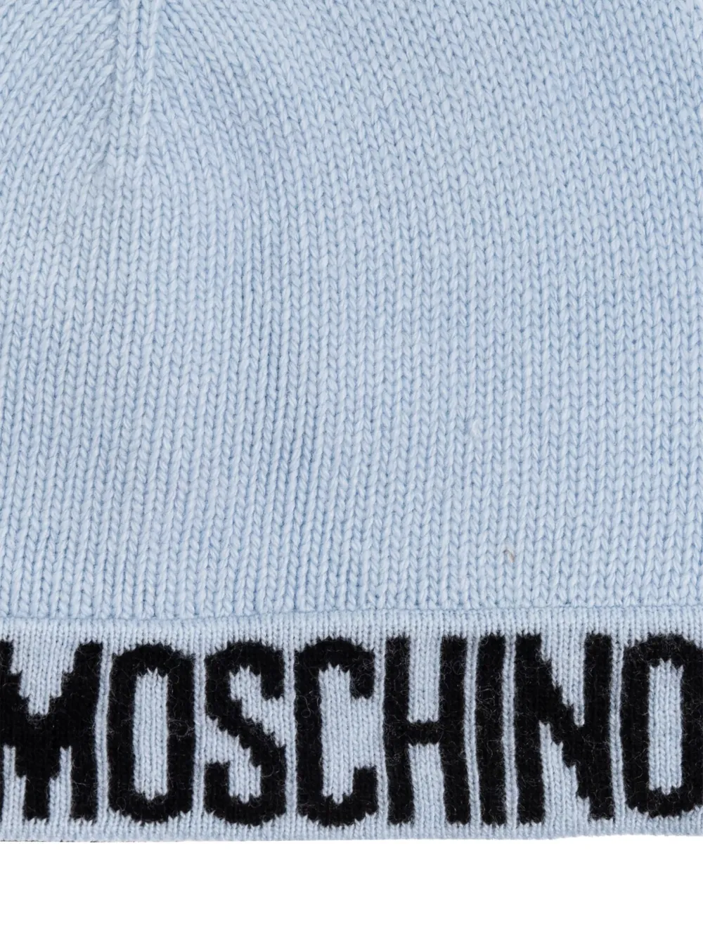 Moschino Muts met logodetail Blauw