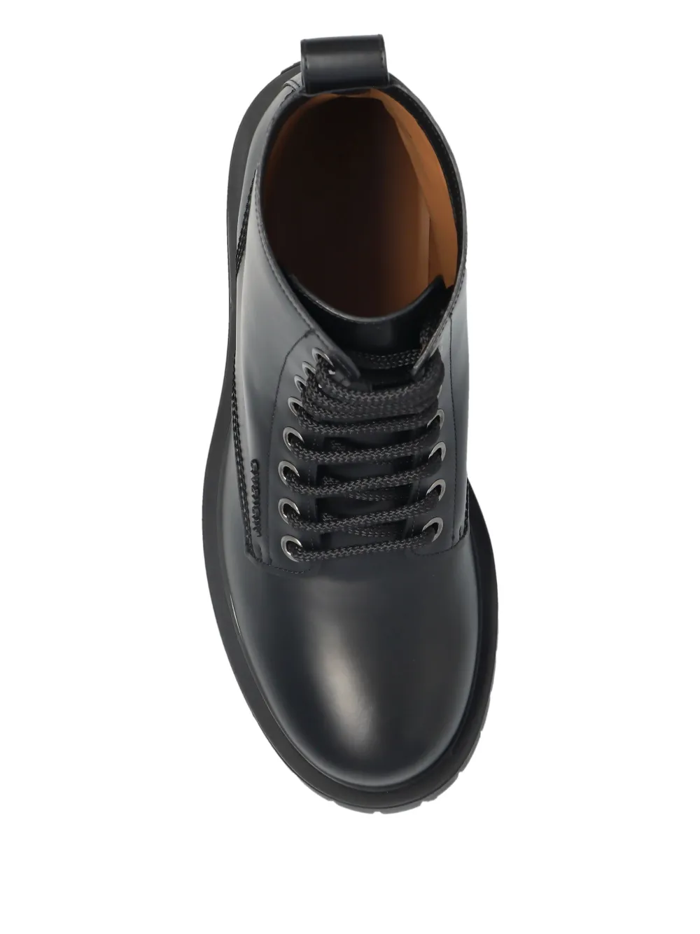 Givenchy lace-up leather boots Black