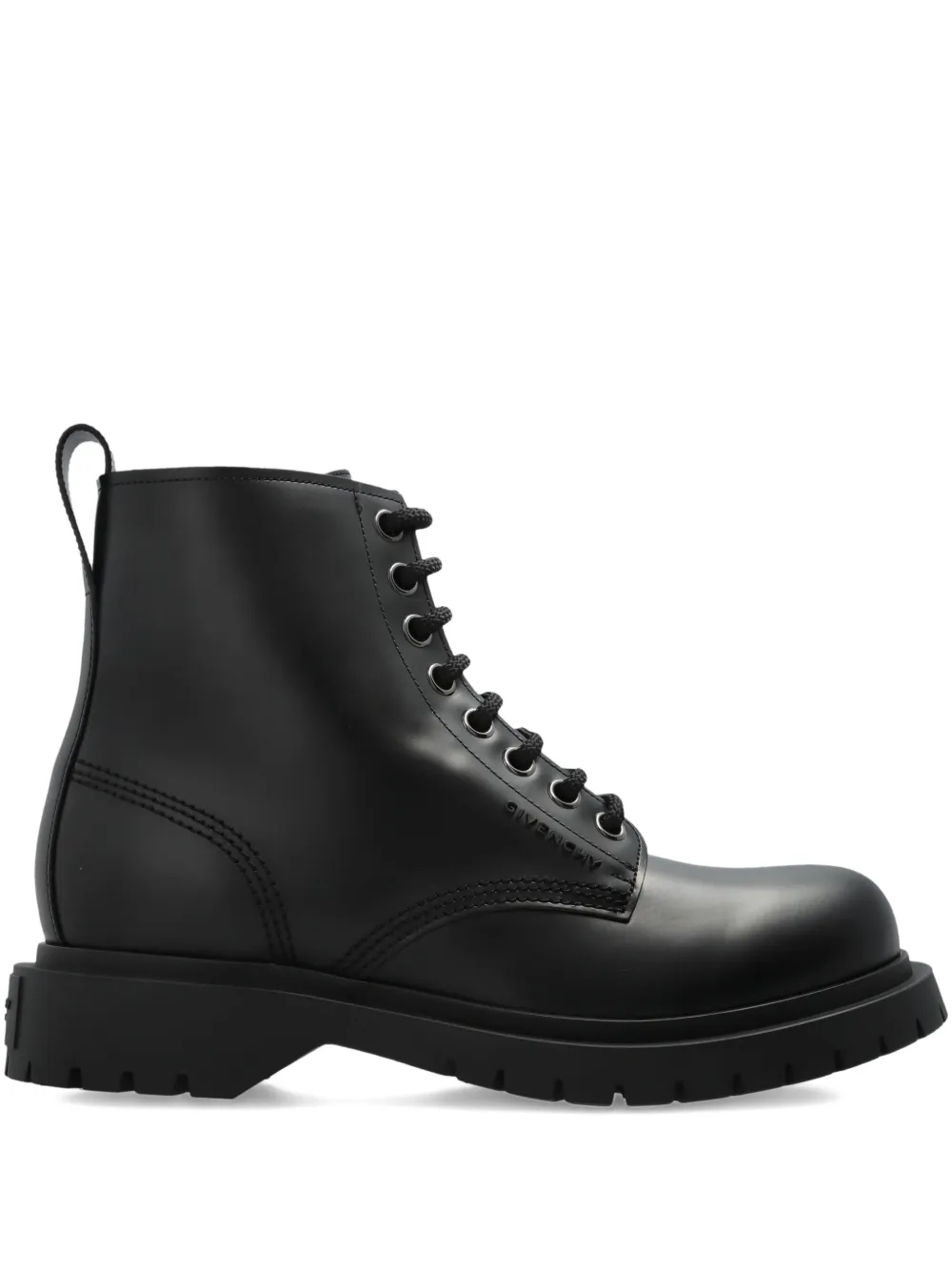 Givenchy lace-up leather boots - ブラック Givenchy lace-up leather boots - ブラック