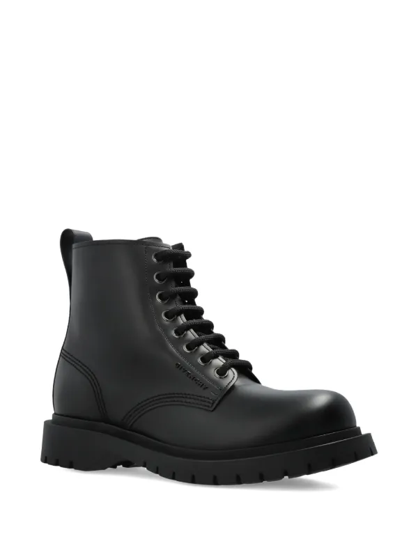 靴 GIVENCHY Lace up leather boots Givenchy lace-up Leather Boots | Black | FARFETCH
