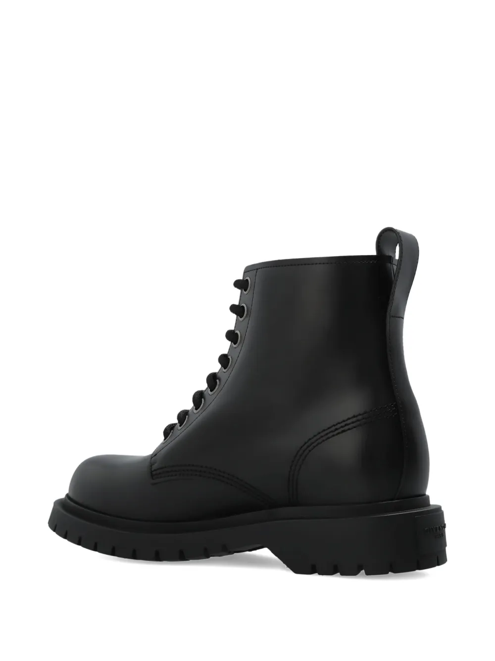 Givenchy lace-up leather boots Black