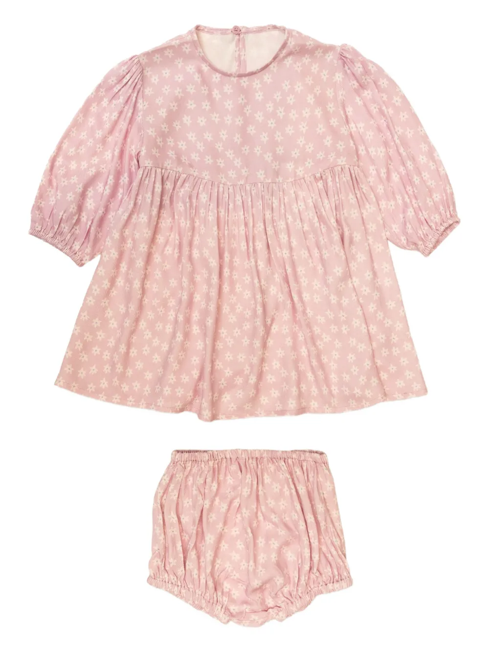 Stella McCartney Kids floral-pattern dress set (set of two) - ピンク