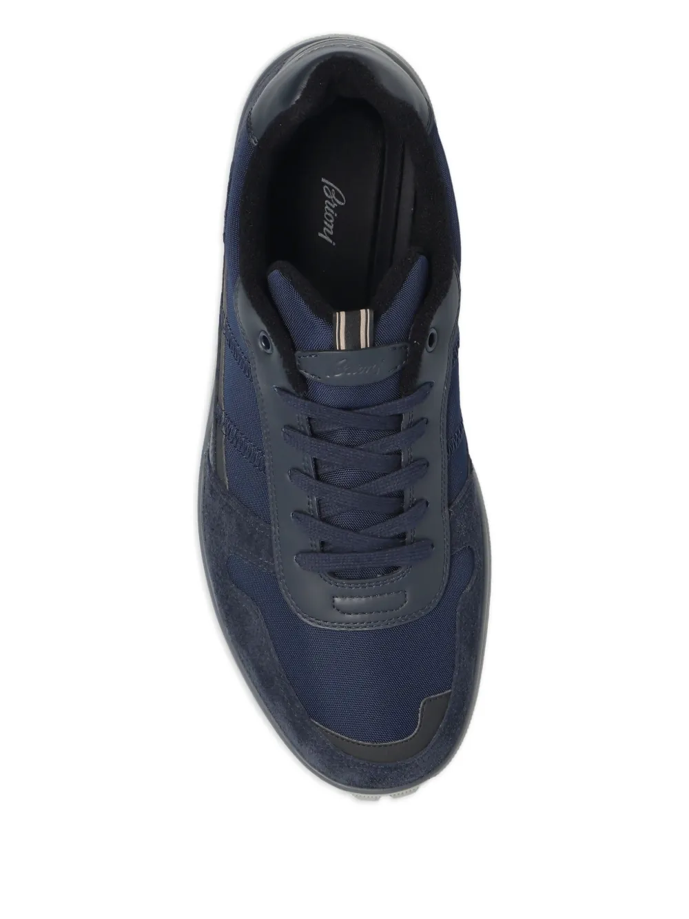 Brioni Crossing sneakers met veters Zwart