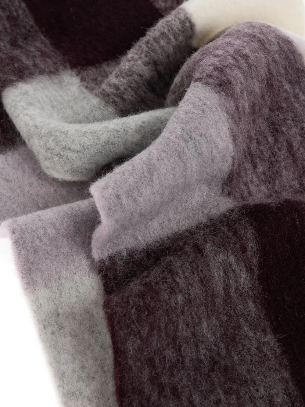 IRO checked fringed scarf - Rood