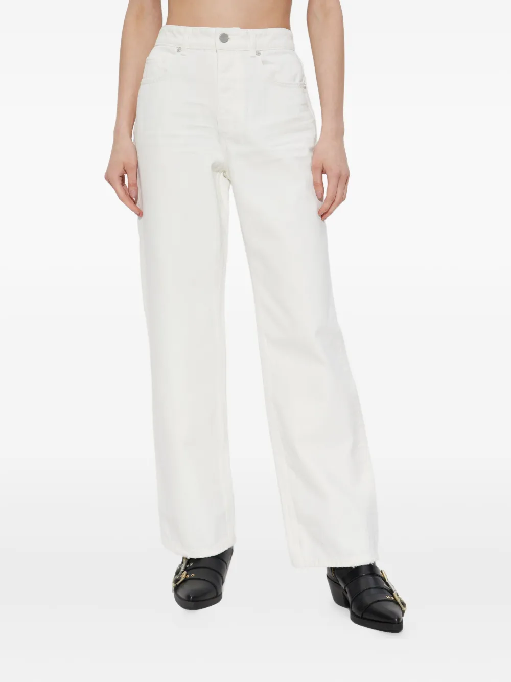 AllSaints Haldan jeans met vijf zakken Wit