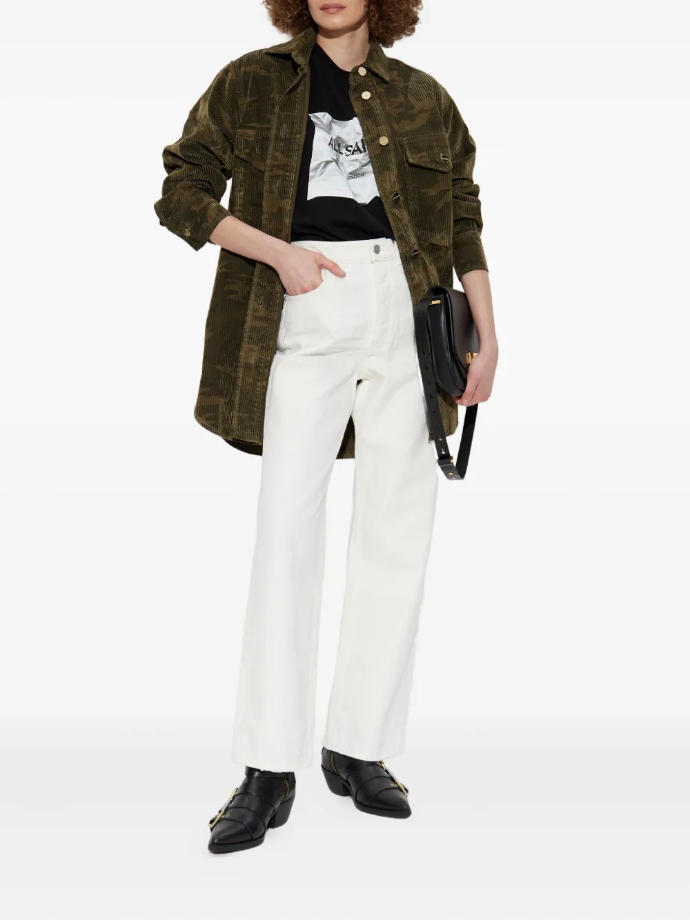 AllSaints straight-leg jeans - Wit