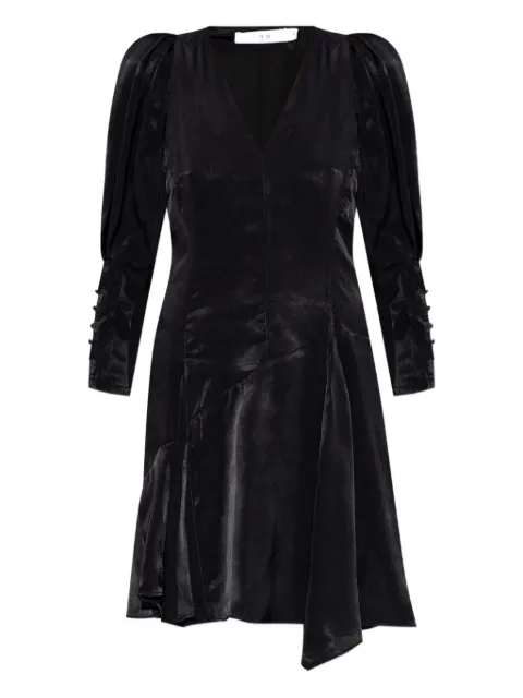 IRO vestido corto con diseño asimétrico y mangas farol