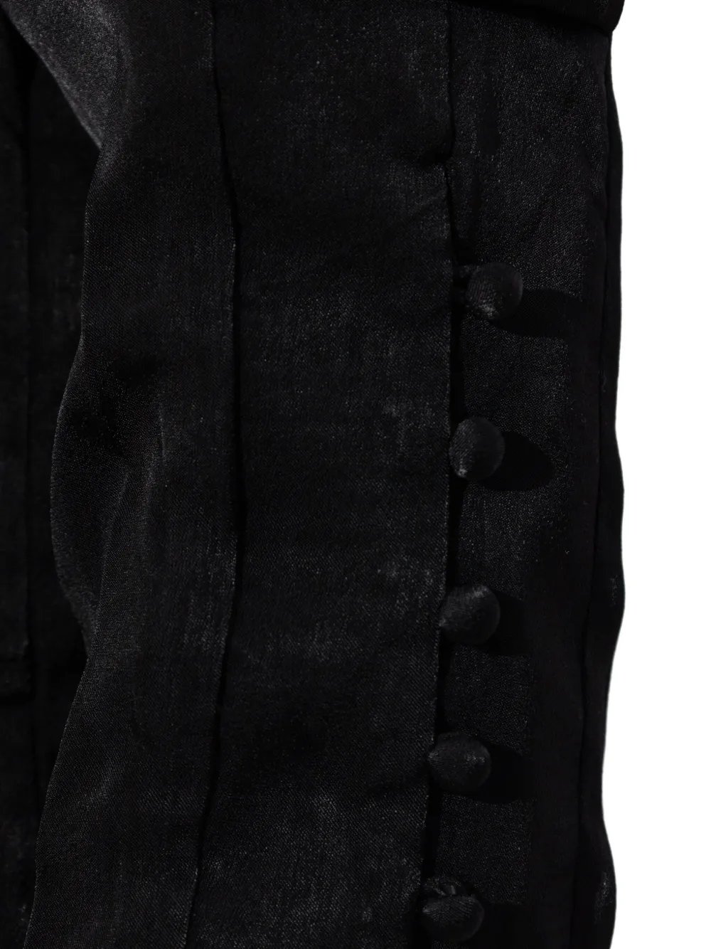 Iro Puff-sleeve Asymmetric Mini Dress In Black