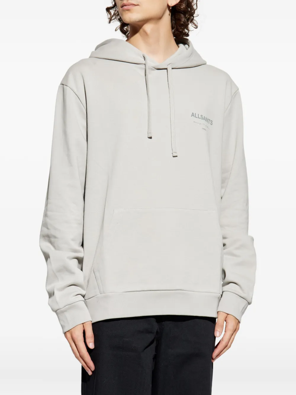 Allsaints Logo-print Hoodie In Multi