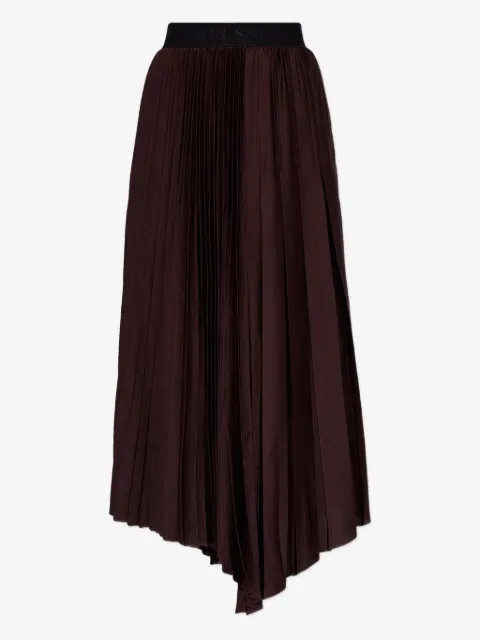 AllSaints Jax pleated asymmetric skirt