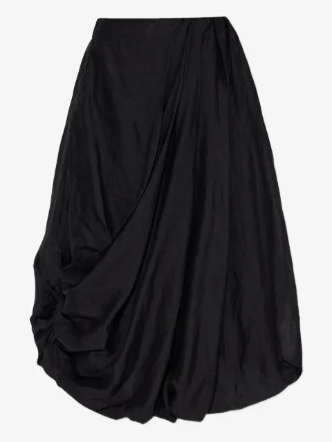 AllSaints Nia draped midi skirt