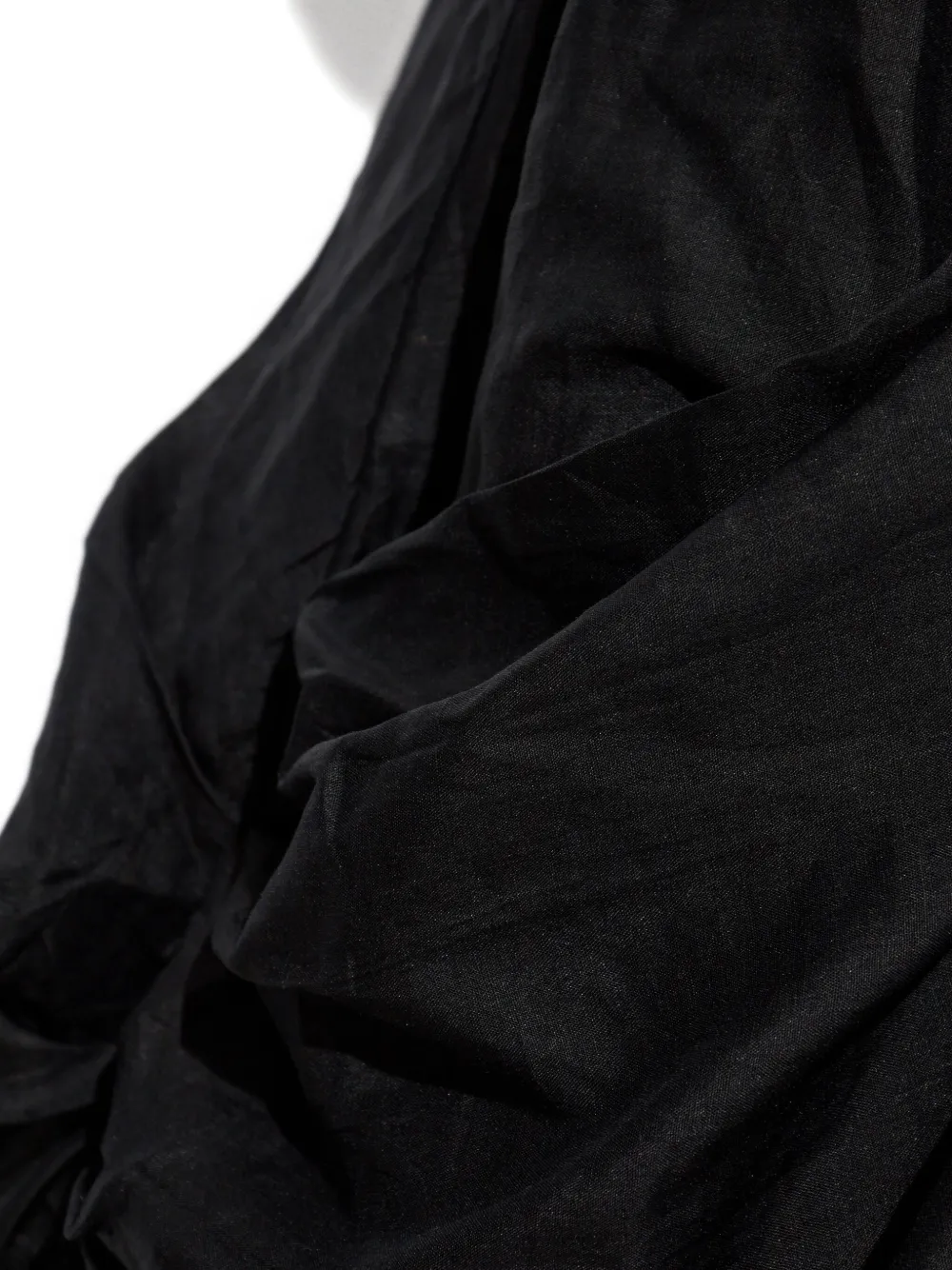 Allsaints Nia Pleated Bubble Hem Midi Skirt In Black