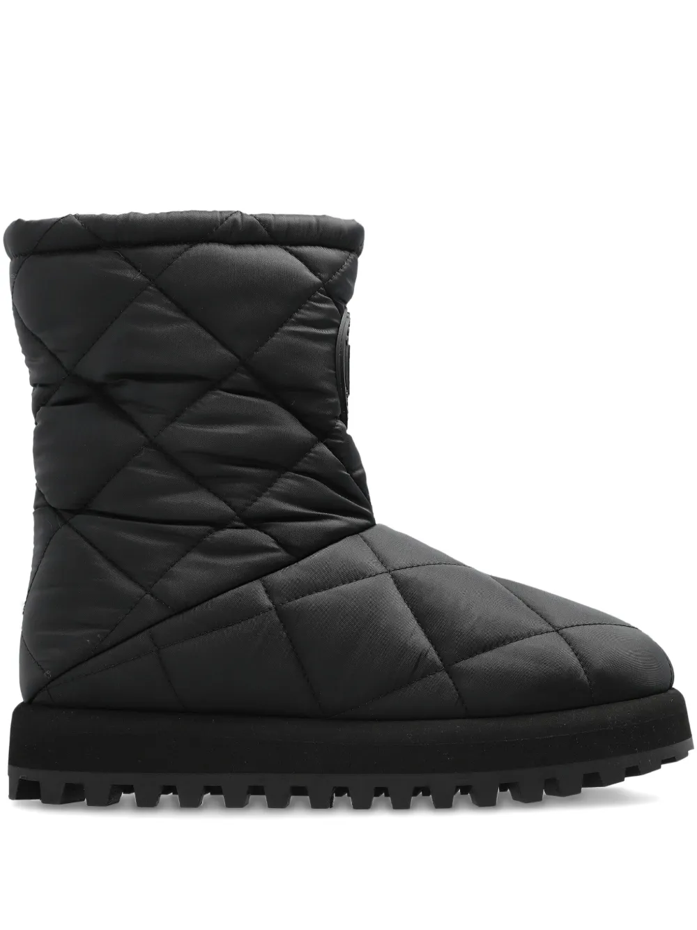 Dolce & Gabbana quilted-effect logo-detail boots | Black | Image 1