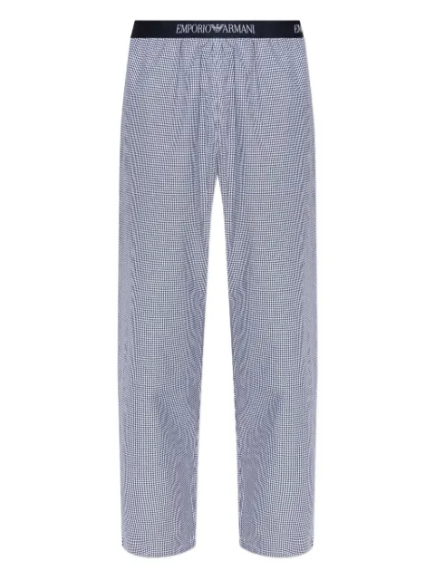Emporio Armani gingham-check trousers