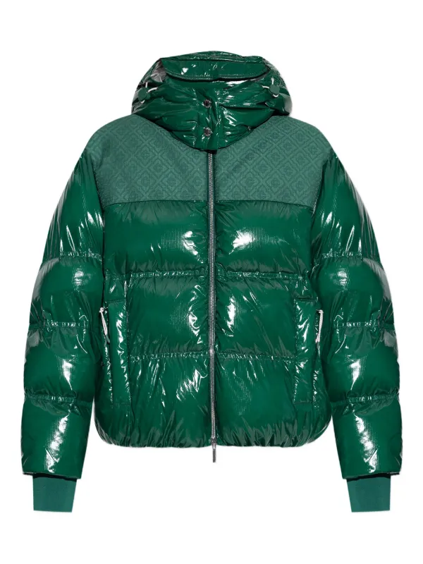 Casablanca Quilted Puffer Jacket in Green