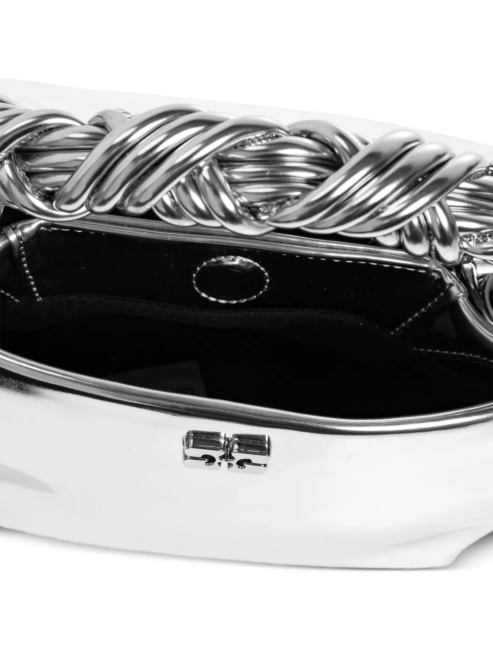 GANNI Shopper met gedraaide handgreep Grijs