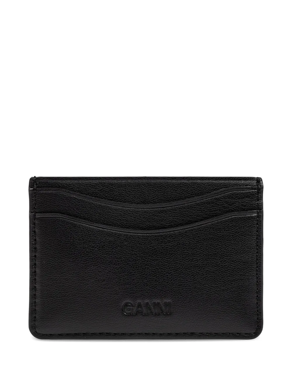 GANNI puppy-print cardholder - Zwart
