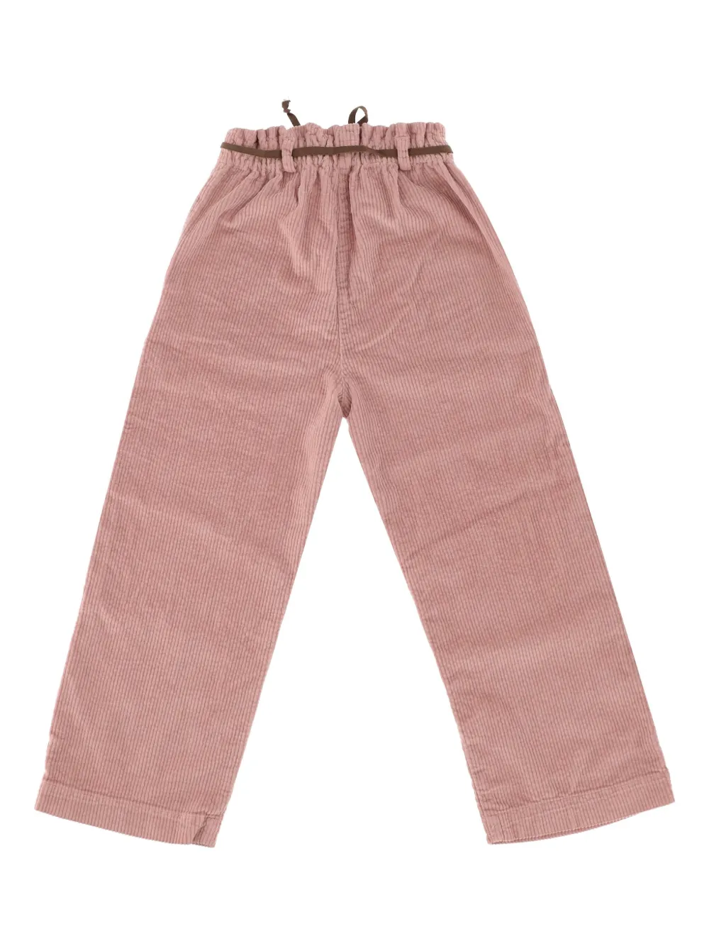 Babe And Tess Ribbed-waistband Corduroy Trousers In Pink
