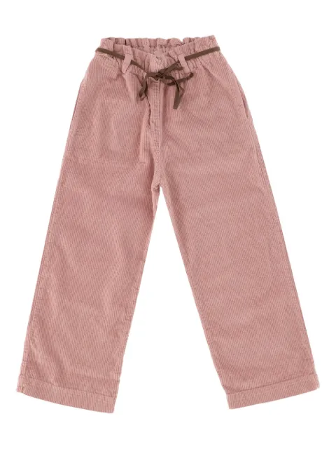 Babe And Tess ribbed-waistband corduroy trousers
