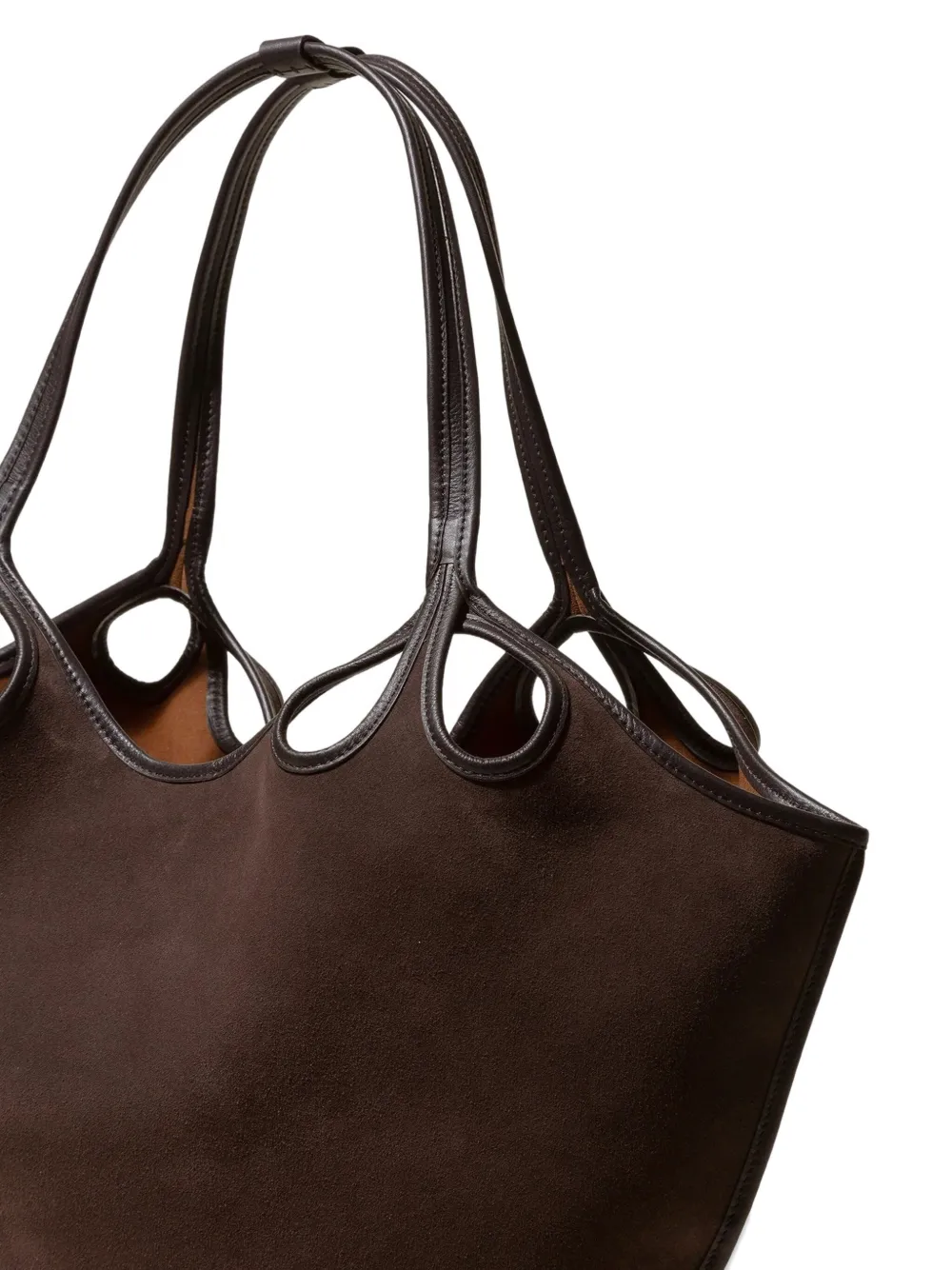 Hereu Women Escala Escala Borsa Shopping In Brown