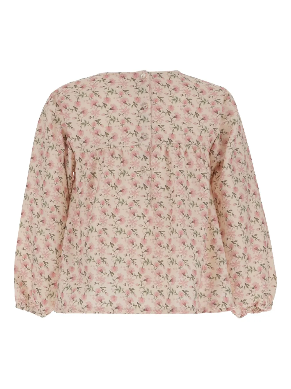 Babe And Tess Floral Blouse In Neutral