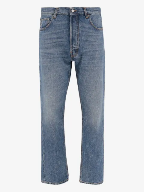 Haikure washed five-pocket jeans
