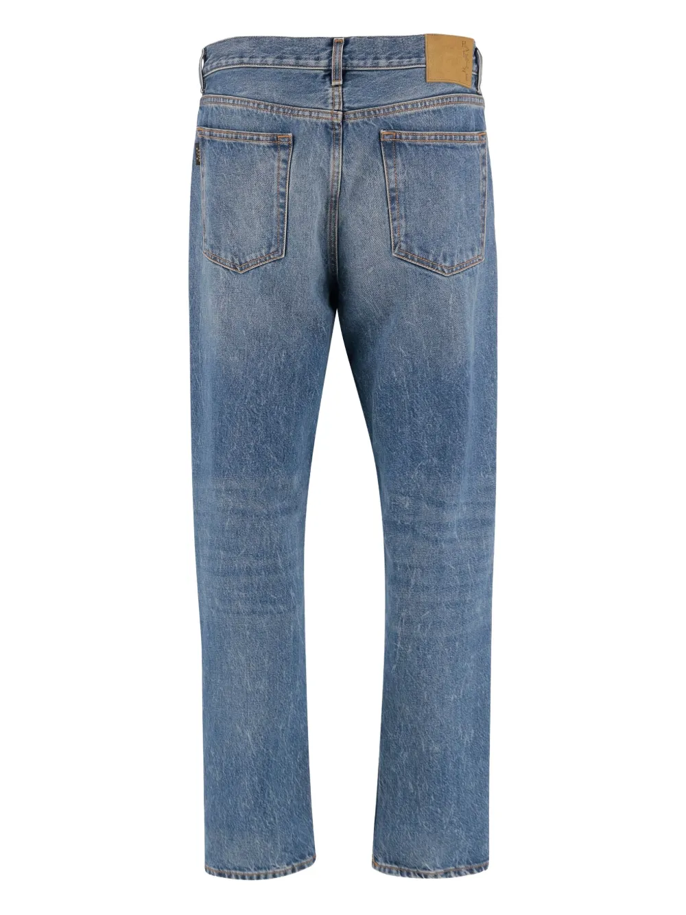 Haikure Jeans met verwassen effect en vijf zakken - Blauw