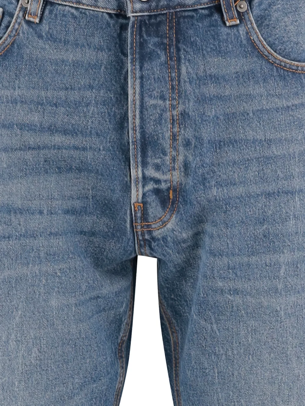 Haikure Washed Five-pocket Jeans In Blue