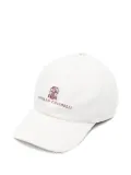 Brunello Cucinelli embroidered-logo baseball cap - White