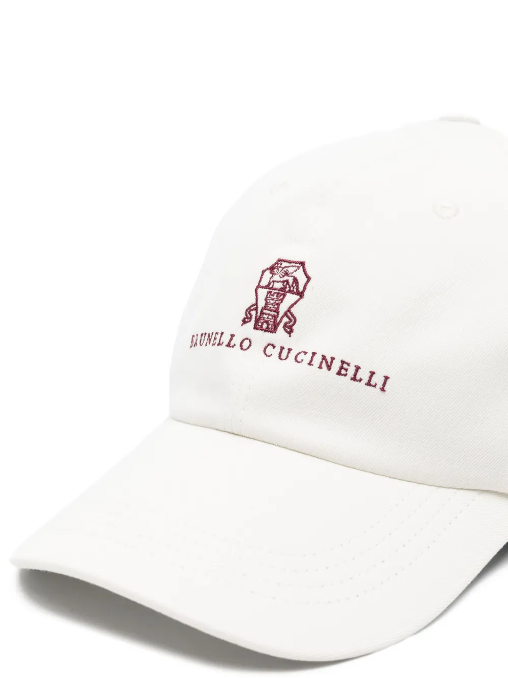 Brunello Cucinelli Logo-embroidered Baseball Hat In White