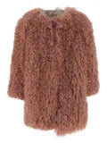 Babe And Tess faux-fur coat - Pink
