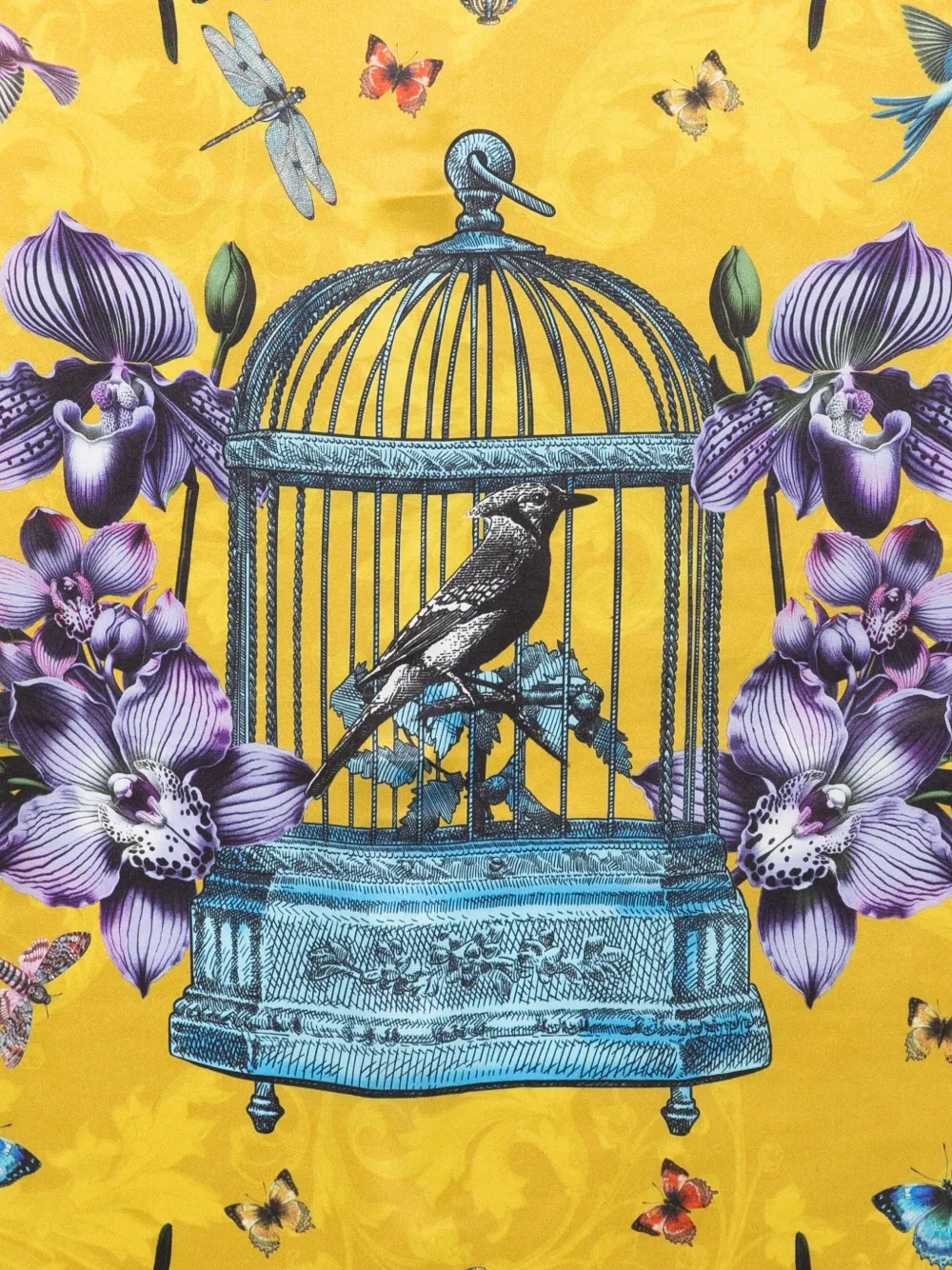 Versace Jeans Couture birdcage orchid scarf - Roze
