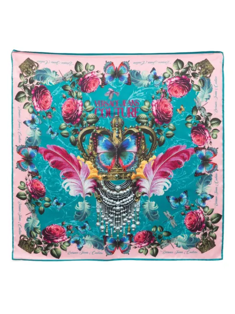 Versace Jeans Couture butterfly-crown scarf