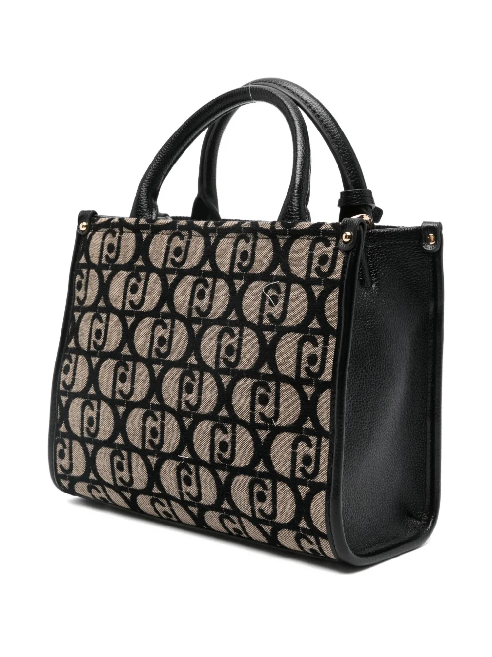 LIU JO monogram logo-plaque tote bag - Zwart