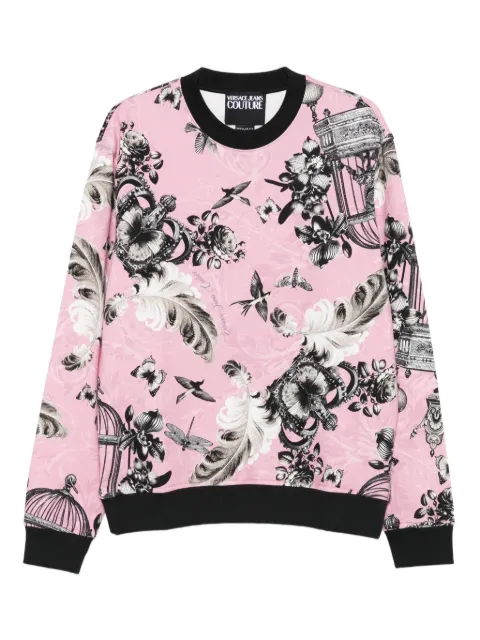 Versace Jeans Couture crown-birdcage print sweatshirt