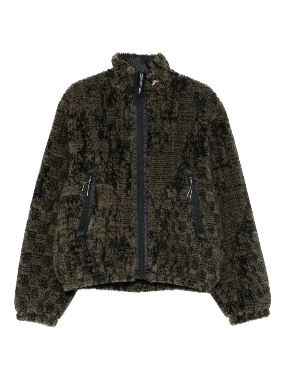 ROA Ewe zip-front fleece jacket | Green | Image 1