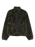 ROA Ewe zip-front fleece jacket - Green