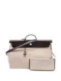 Hermès Pre-Owned 2022 Toile and Vache Hunter Herbag Zip Cabine 50 travel bag - Brown