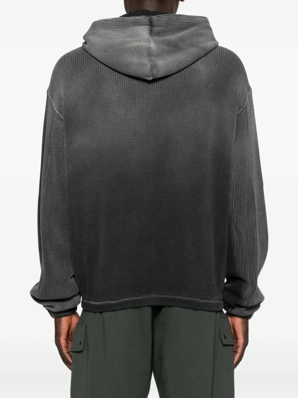 Roa Bee Sun Faded Zip Up Sweatshirt In Gray