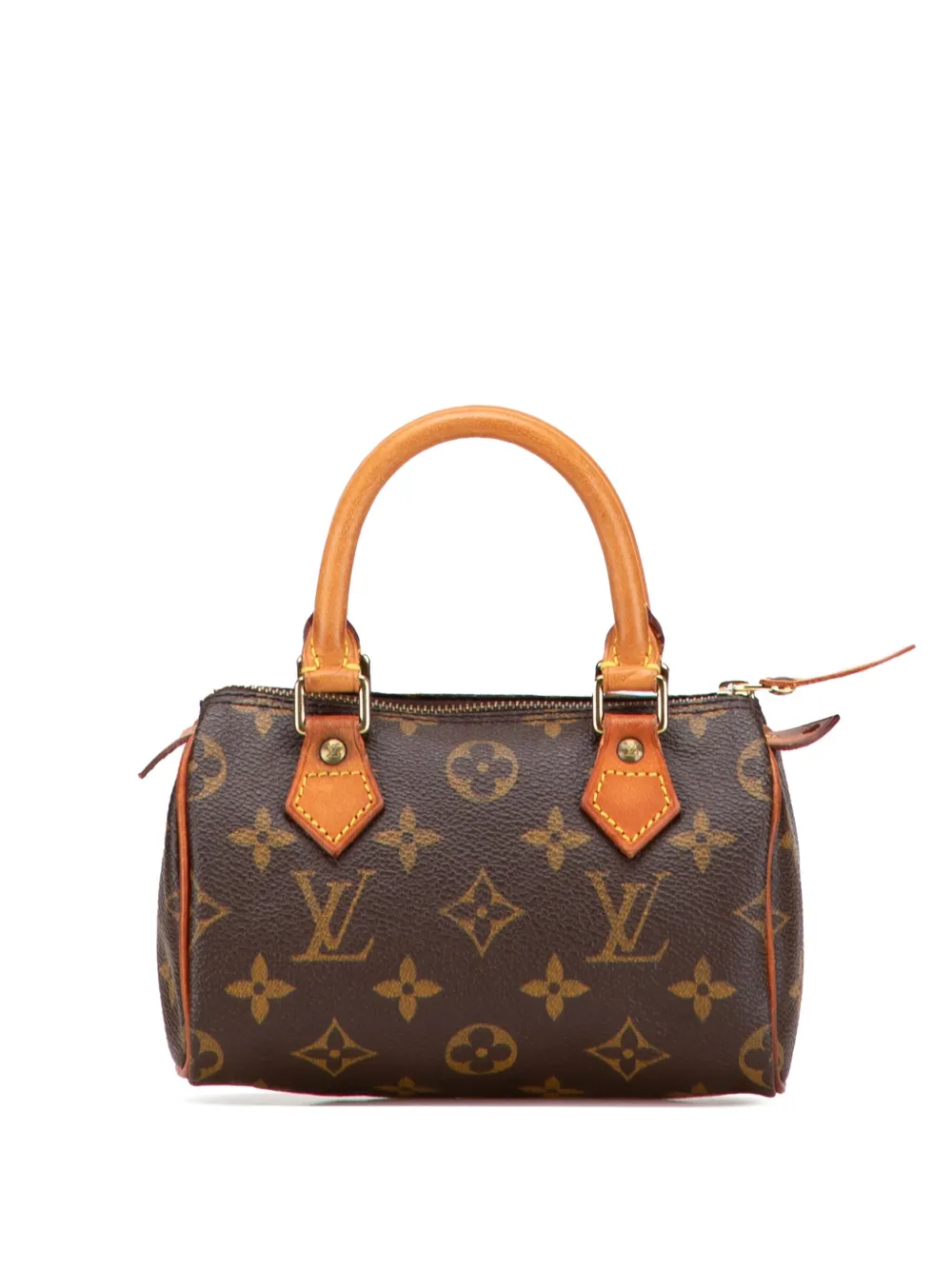 Louis Vuitton Pre-Owned 1997 モノグラム ミニ スピーディ HL サッチェルバッグ - ブラウン Louis Vuitton Pre-Owned 1997 モノグラム ミニ スピーディ HL サッチェルバッグ - ブラウン