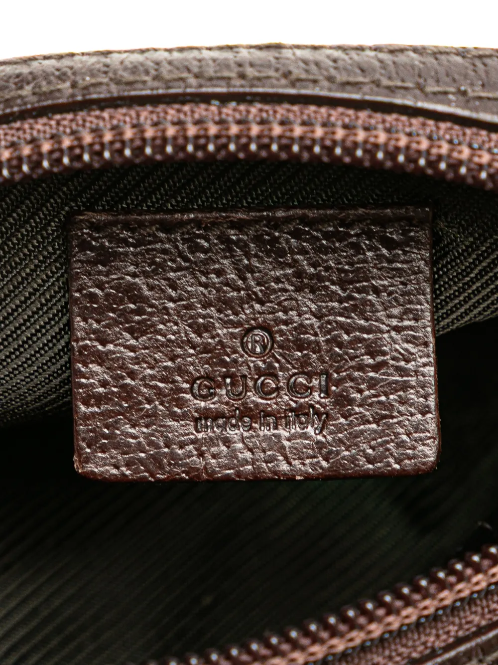 Pre-owned Gucci 2000-2015 Gg Canvas Pouch In Brown