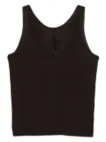 Petar Petrov scoop-neck merino-wool tank top - Brown