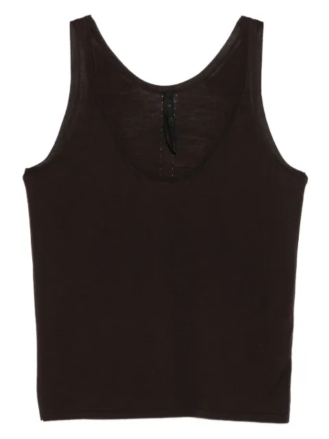 Petar Petrov scoop-neck merino-wool tank top
