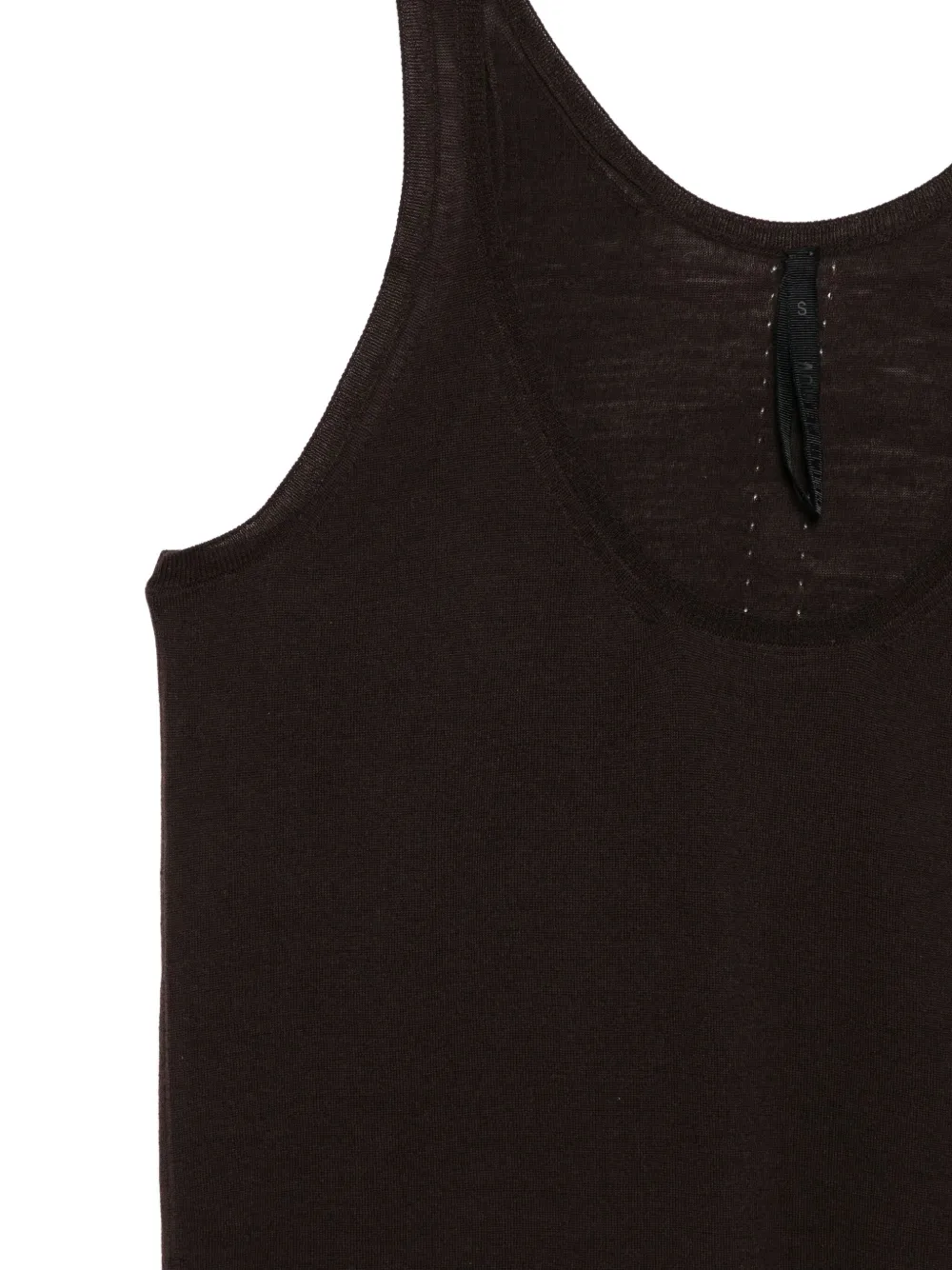 Petar Petrov Scoop-neck Merino-wool Tank Top In Brown