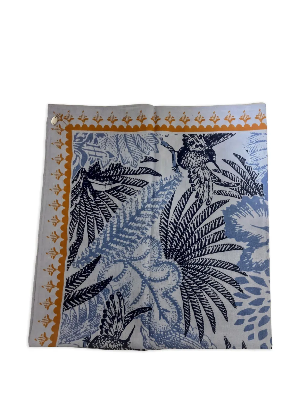 Friendly Hunting bird-print square scarf - Blu