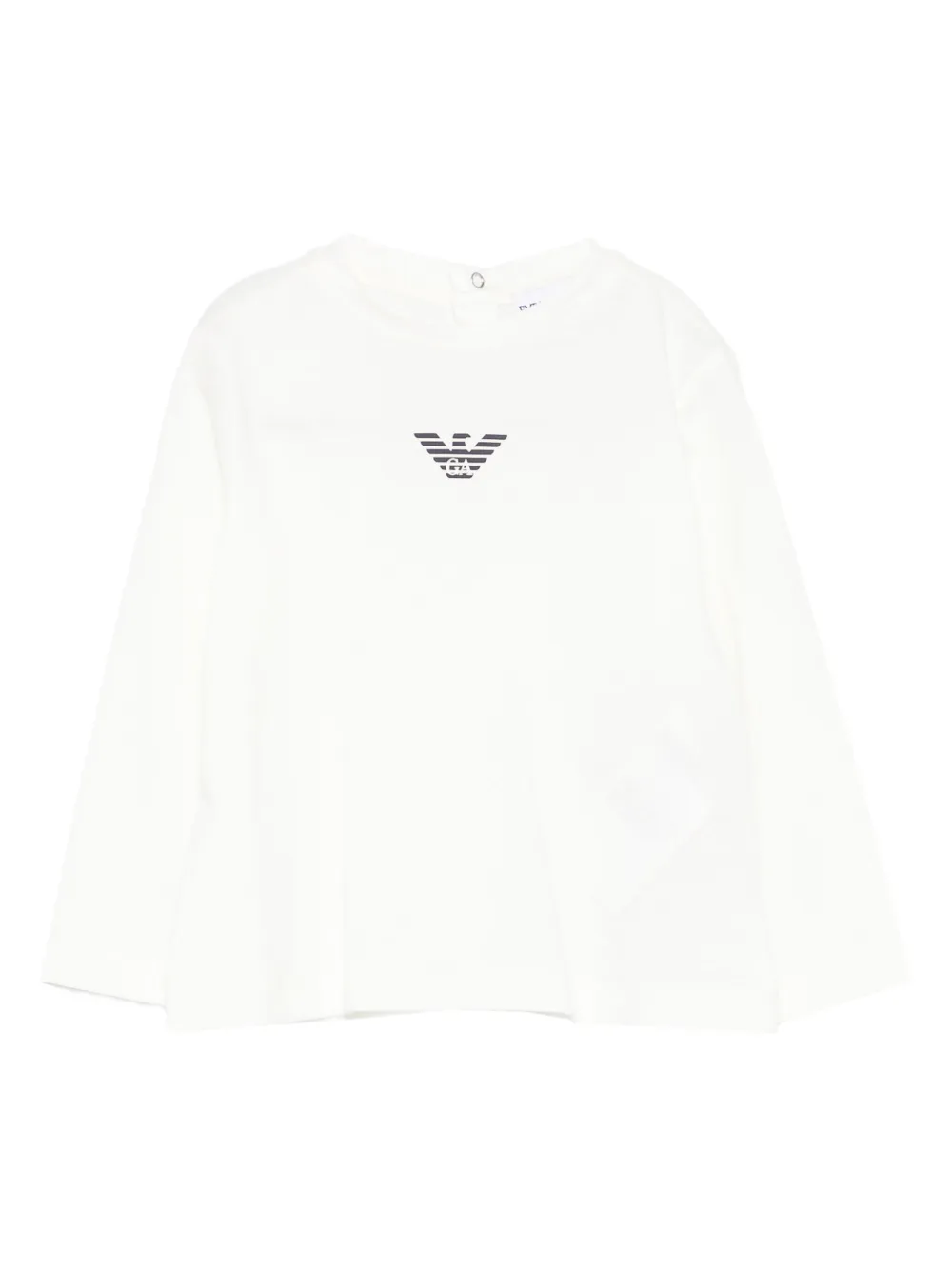 Emporio Armani Kids logo-print long-sleeve top | White | Image 1